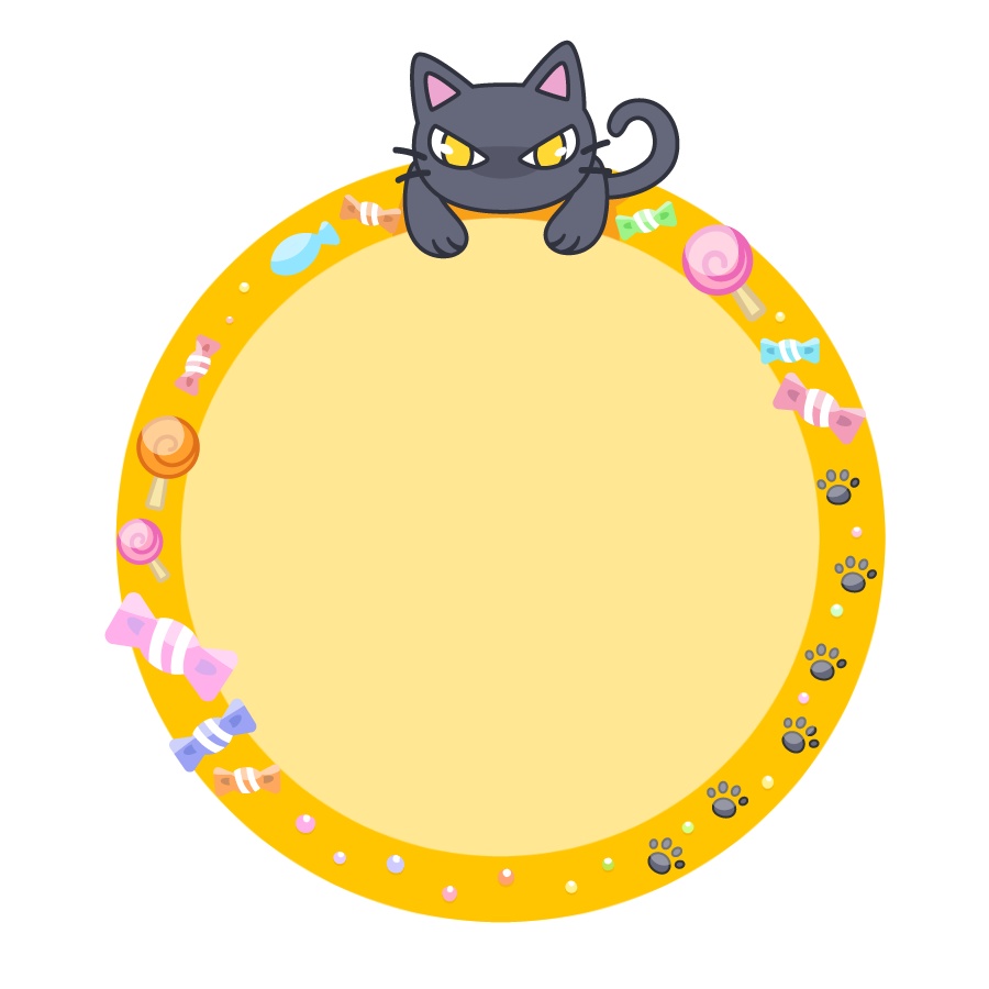 【無料 フリー素材】ハロウィンアイコン枠飾り【#Vtuber素材】