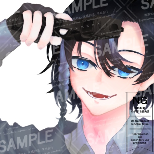 【アイコン】拳銃を構えた青年