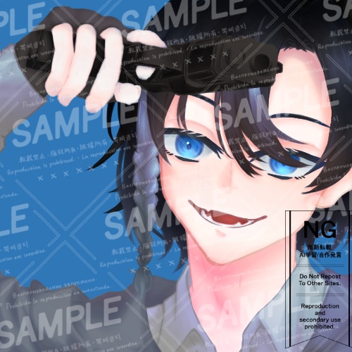 【アイコン】拳銃を構えた青年