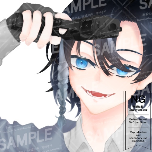 【アイコン】拳銃を構えた青年