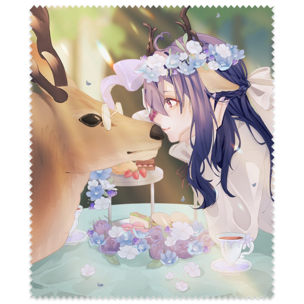 #うちの鹿苑 メガネ拭き