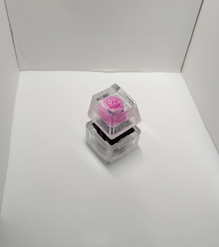 ピンクの薔薇キーキャップ