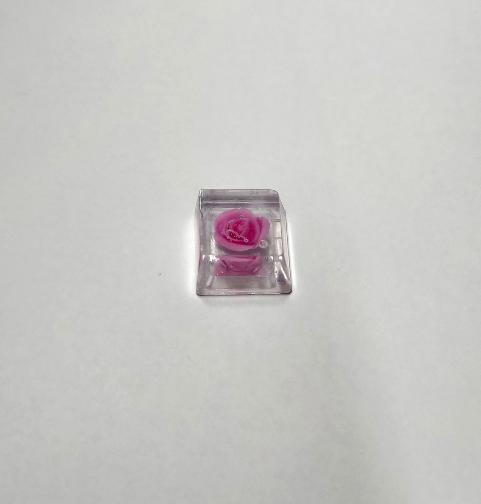 ピンクの薔薇キーキャップ
