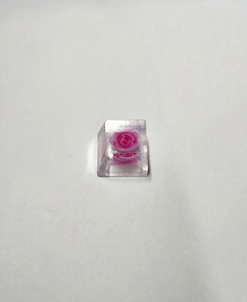 ピンクの薔薇キーキャップ