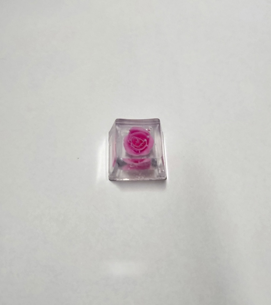 ピンクの薔薇キーキャップ