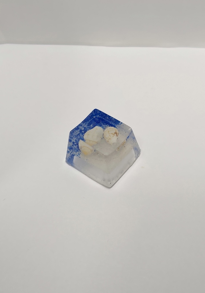 貝殻 青白 キーキャップ