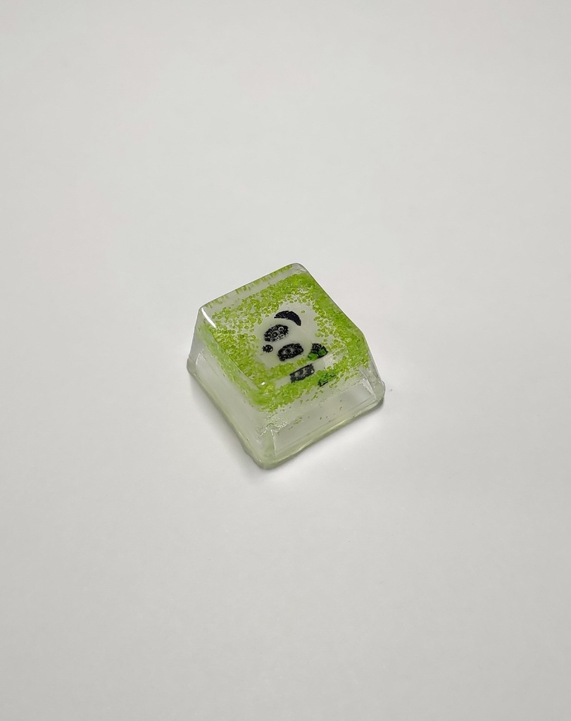 パンダ 緑 キーキャップ