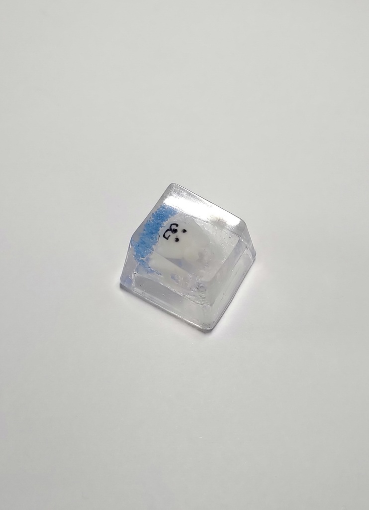 プードル 水色 キーキャップ