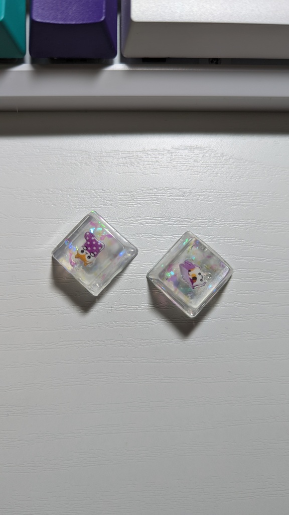 猫シールA キーキャップ 2個セット