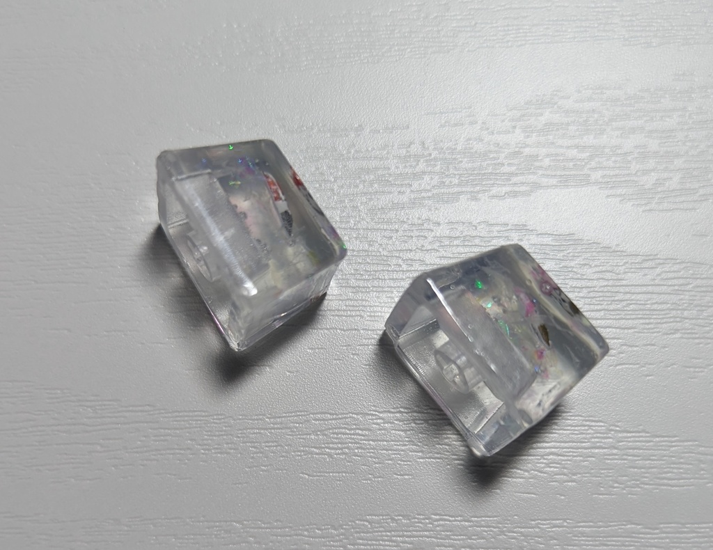 猫シールR キーキャップ 2個セット