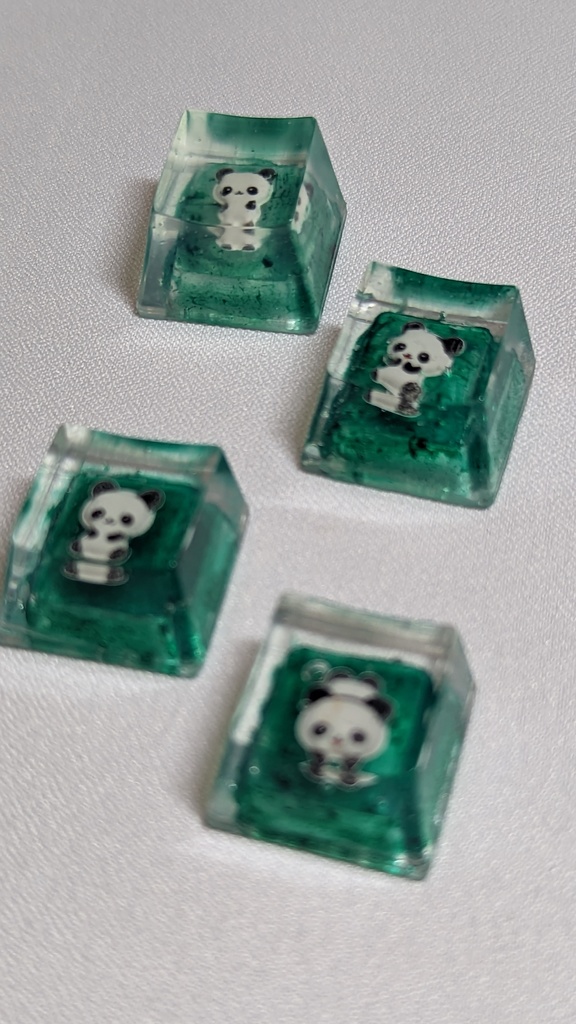 パンダシール キーキャップ4点セット