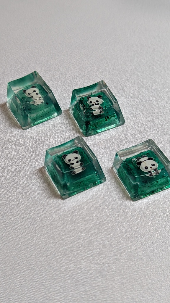 パンダシール キーキャップ4点セット