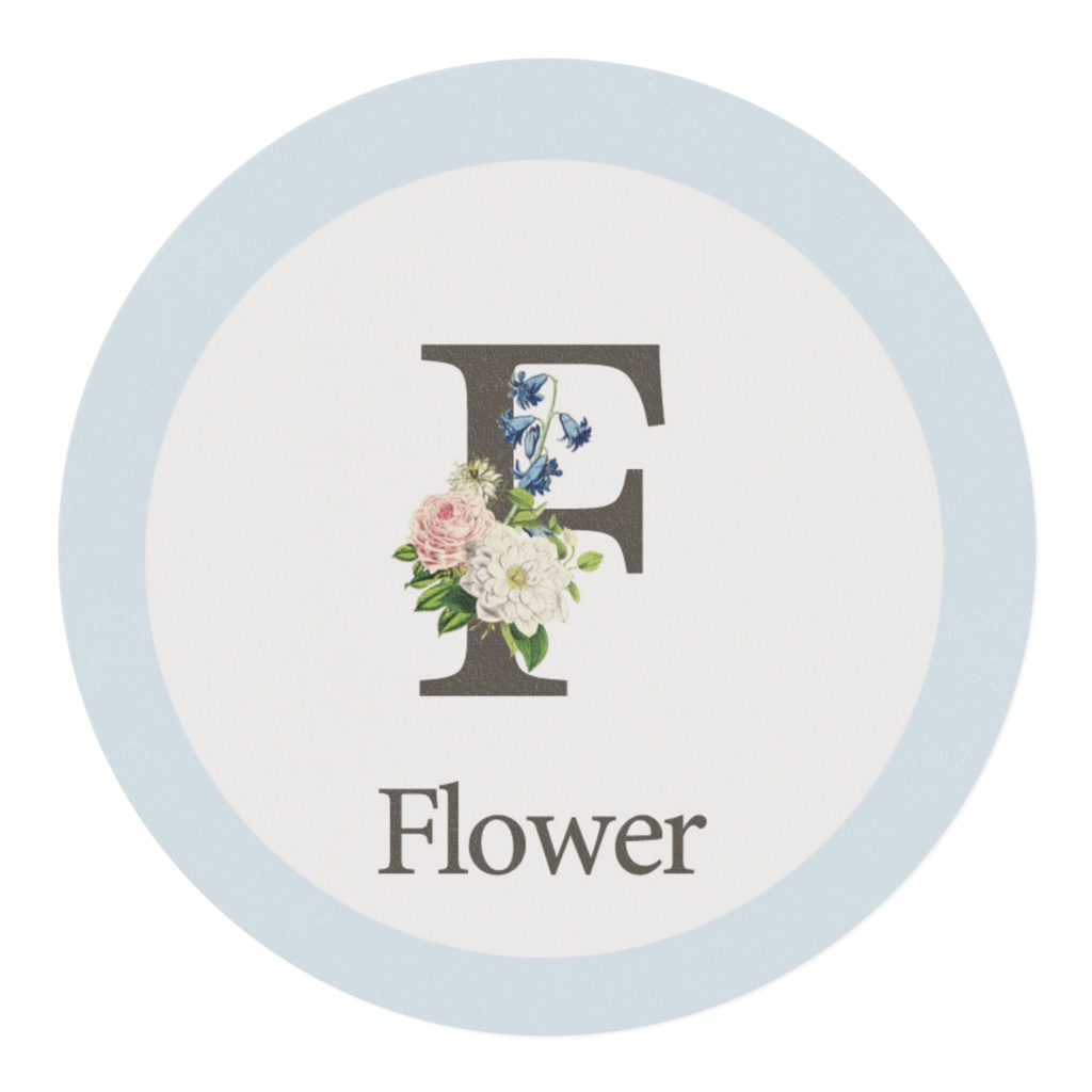 Thank youフラワーマスキングテープ(blue)