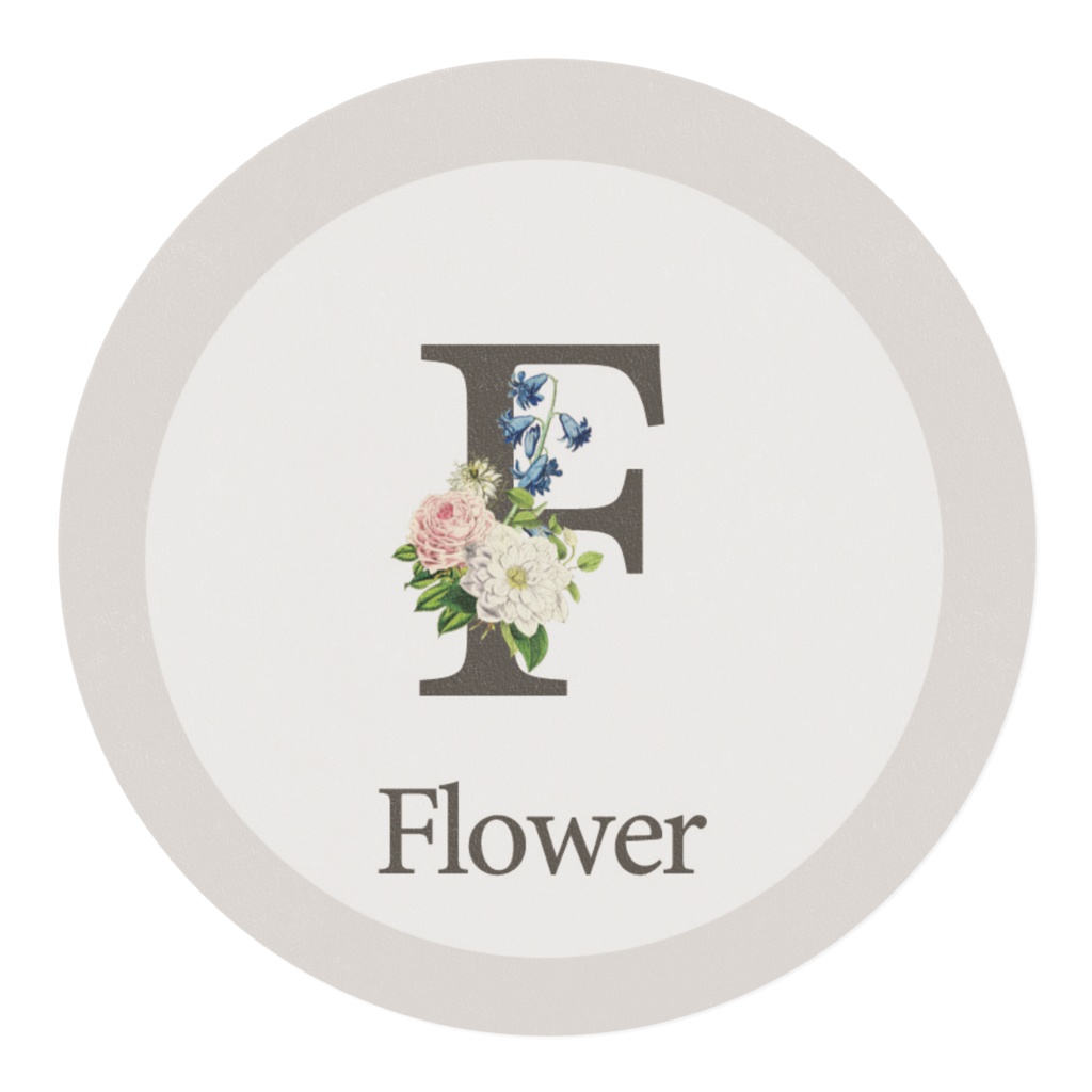 Thank youフラワーマスキングテープ(gray)