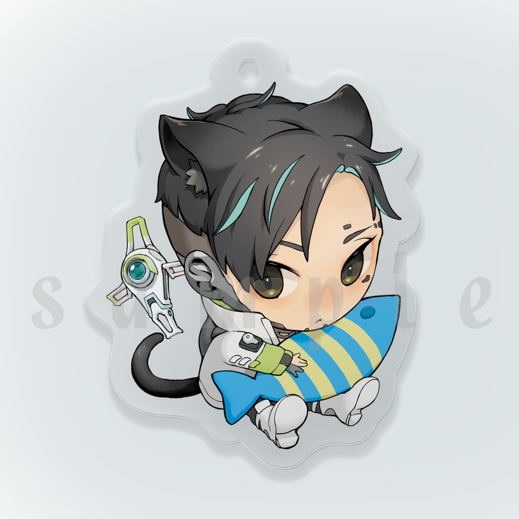 【再販】猫クリプトキーホルダー