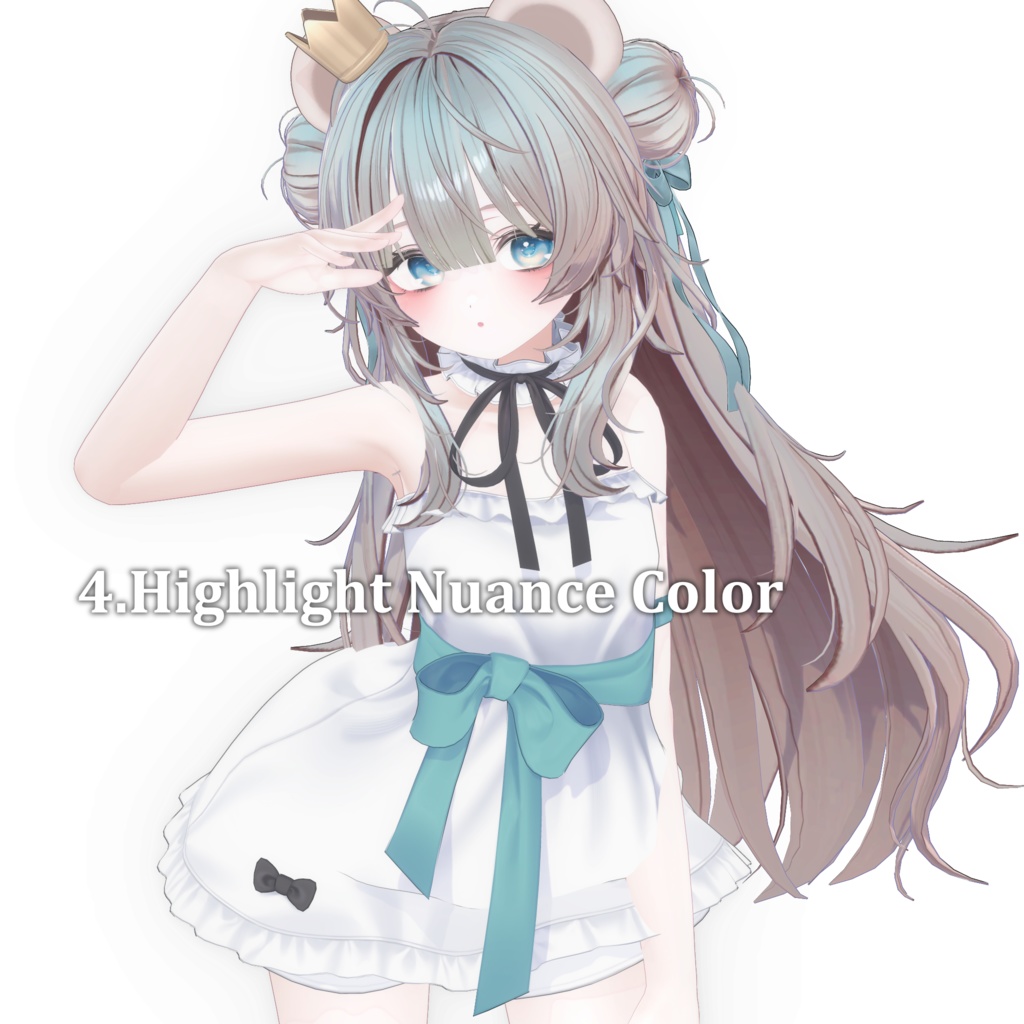 -無料配布- Gradation&Mesh++ Mask for Cotton Bun Waves 4o4o様