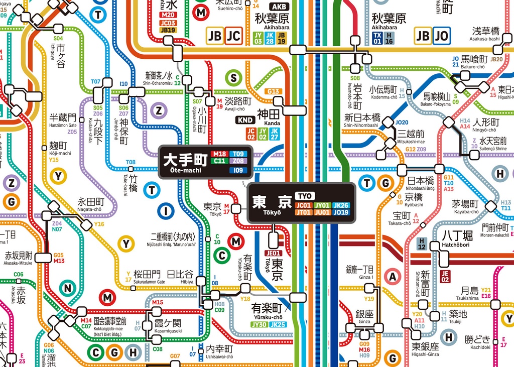 東京都鉄道路線図（デジタル版）