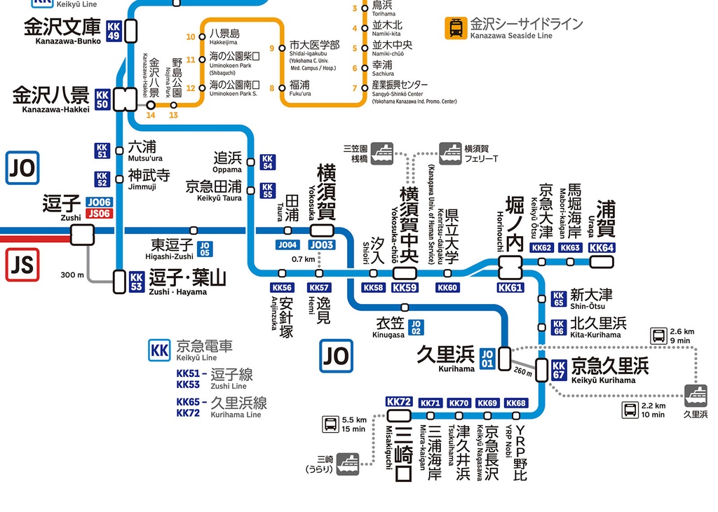 神奈川県鉄道路線図(デジタル版)