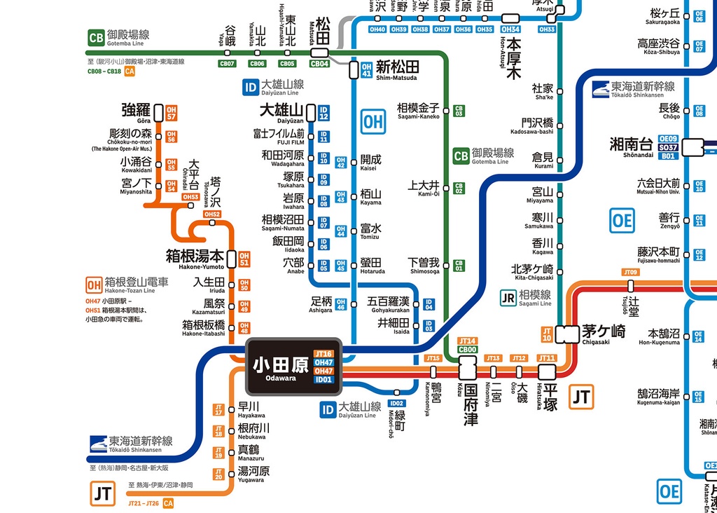 神奈川県鉄道路線図(デジタル版)