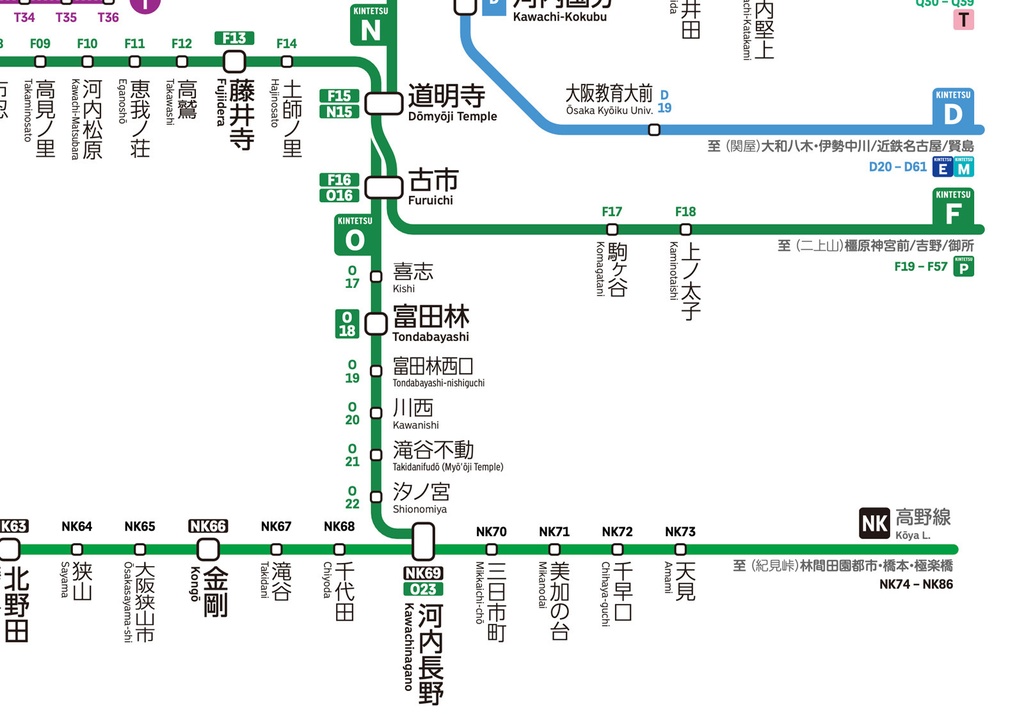 大阪府鉄道路線図(デジタル版)