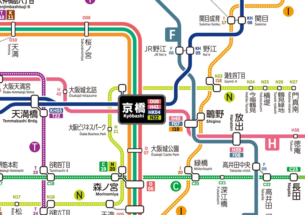 大阪府鉄道路線図(デジタル版)