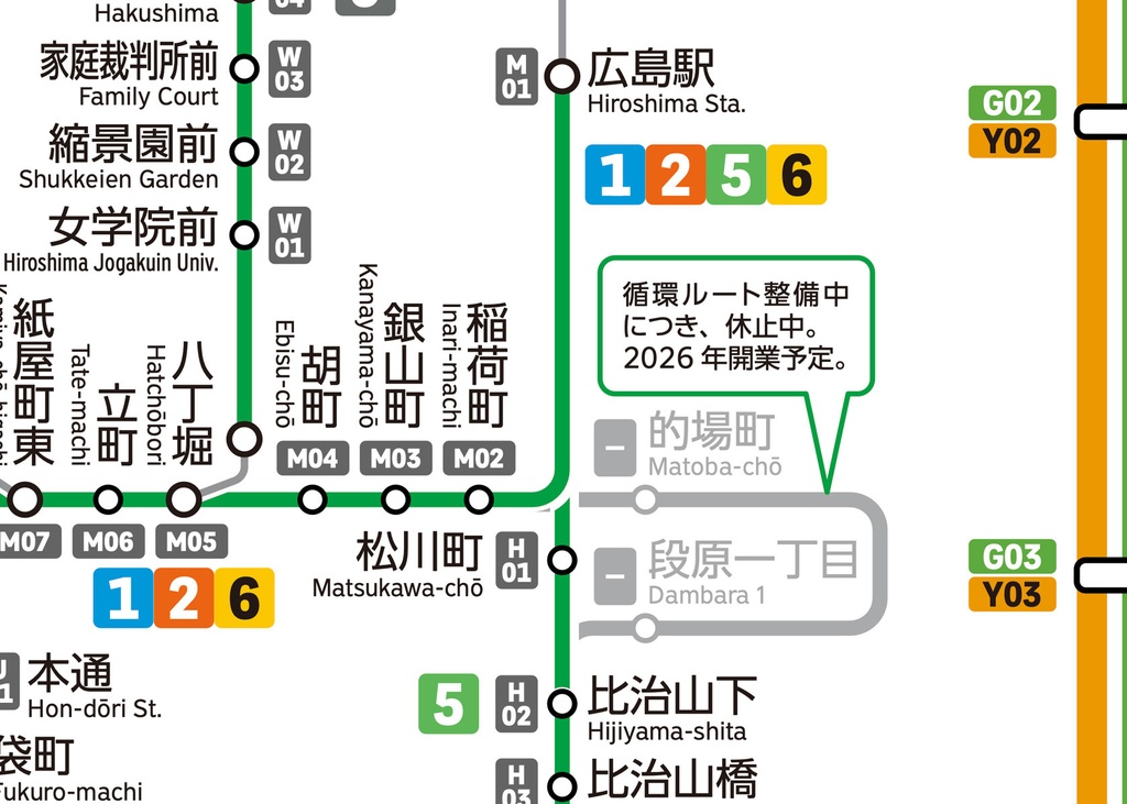 広島県鉄道路線図(デジタル版)