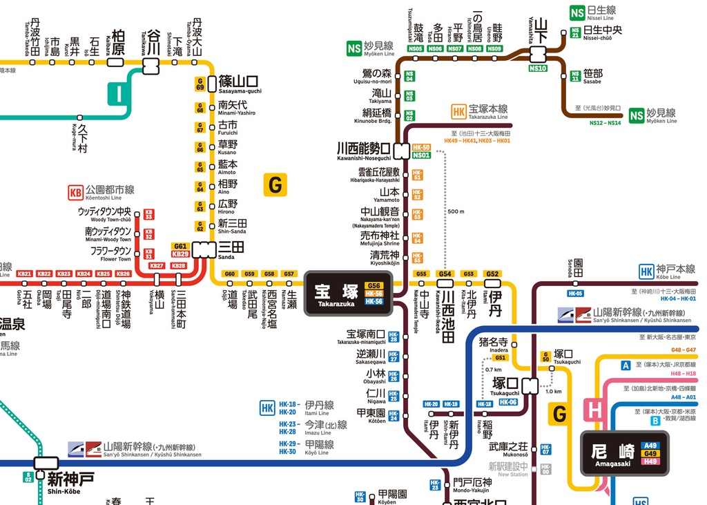 兵庫県鉄道路線図(デジタル版)