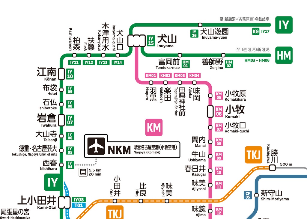 愛知県鉄道路線図(デジタル版)