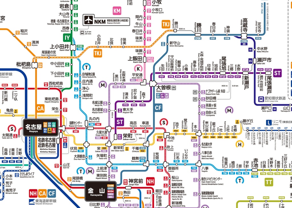 愛知県鉄道路線図(デジタル版)