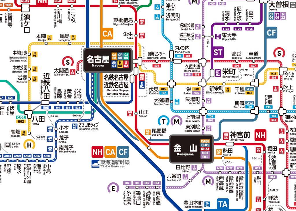 愛知県鉄道路線図（デジタル版）