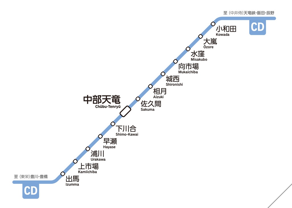 静岡県鉄道路線図(デジタル版)