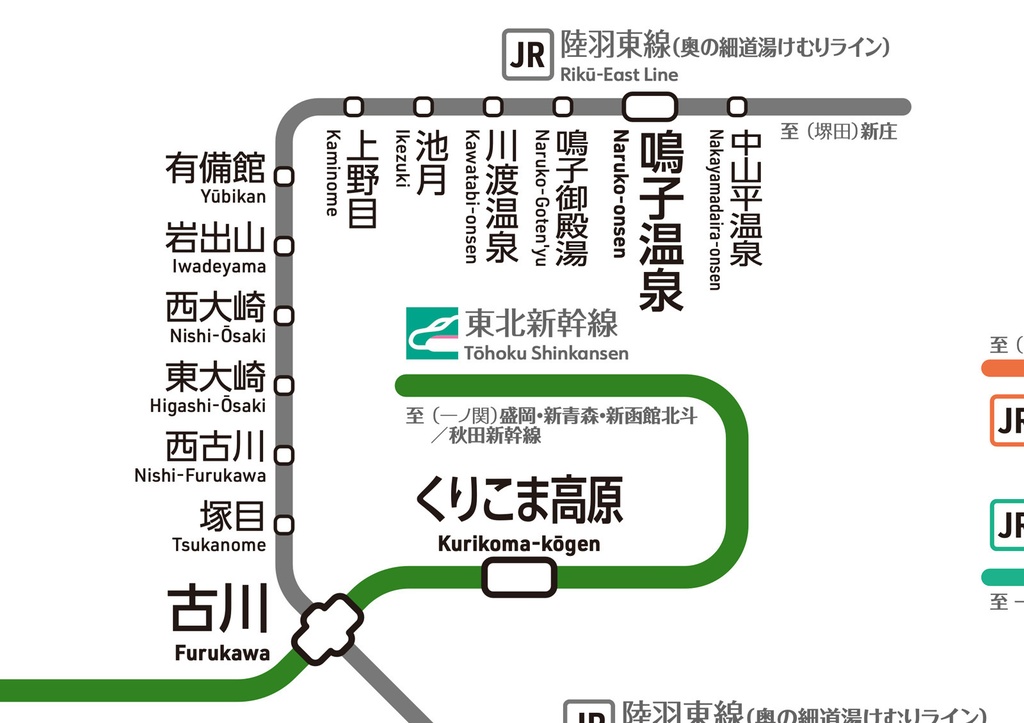 宮城県鉄道路線図(デジタル版)