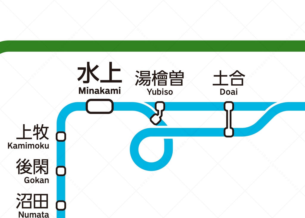 群馬県鉄道路線図(デジタル版)