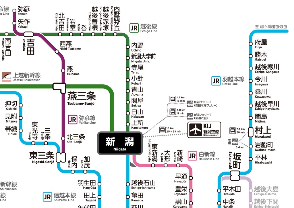 新潟県鉄道路線図(デジタル版)
