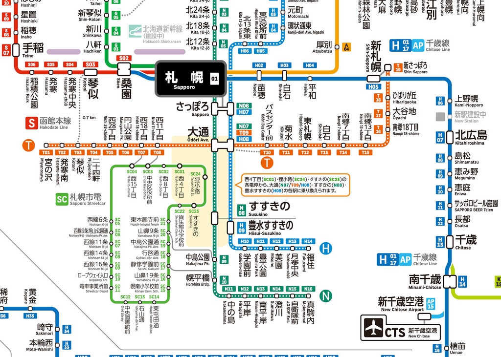北海道鉄道路線図(デジタル版)