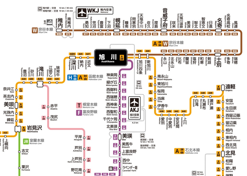 北海道鉄道路線図(デジタル版)