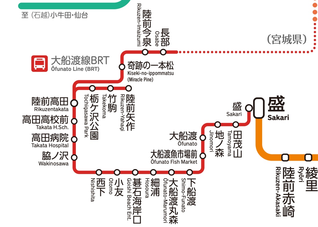 岩手県鉄道路線図(デジタル版)