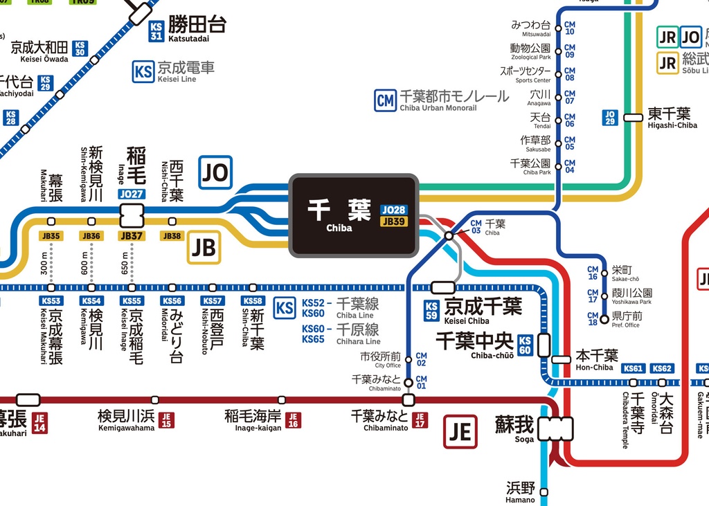 千葉県鉄道路線図(デジタル版)