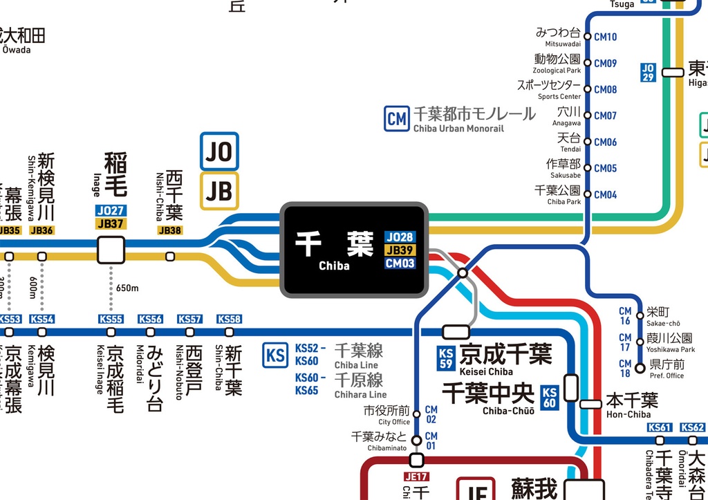 千葉県鉄道路線図（デジタル版）