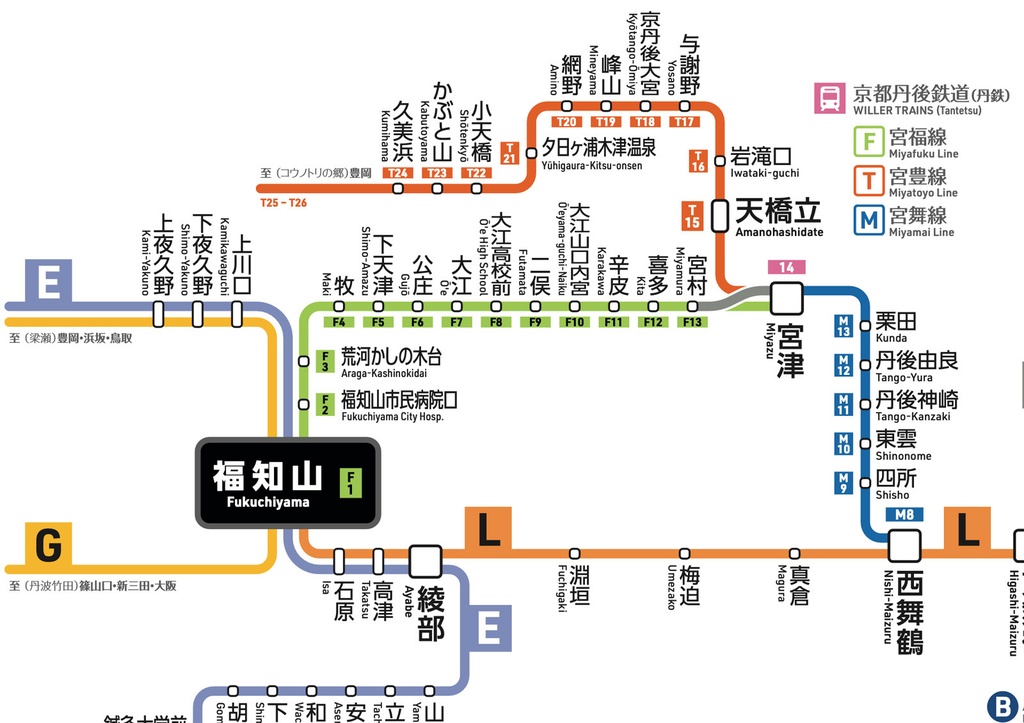 京都府鉄道路線図(デジタル版)