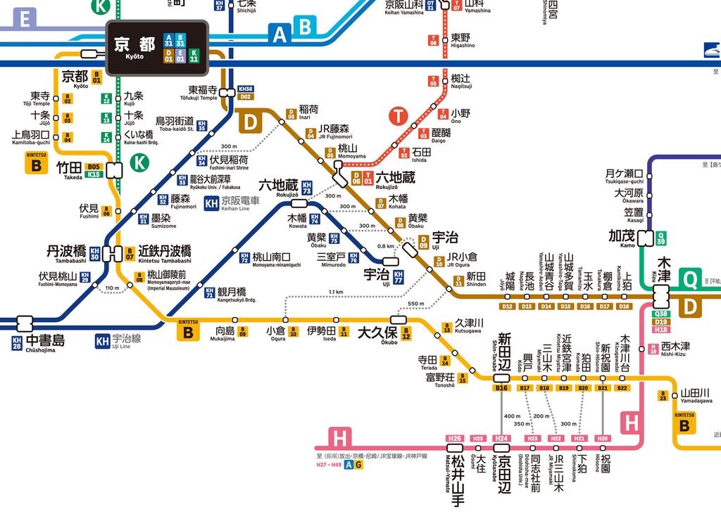京都府鉄道路線図(デジタル版)