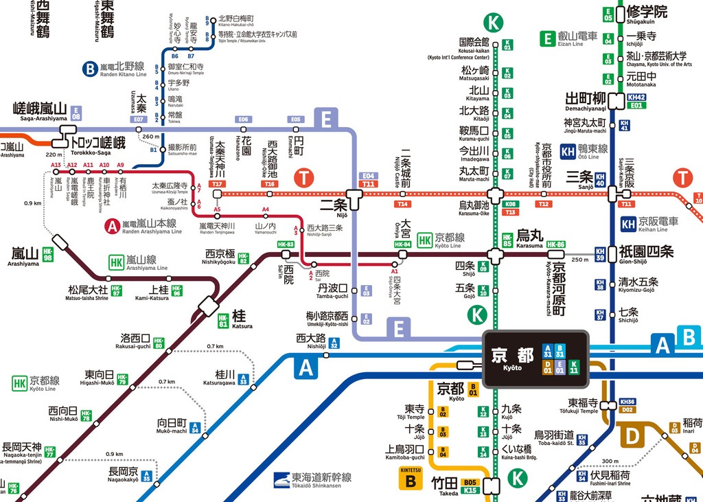 京都府鉄道路線図(デジタル版)