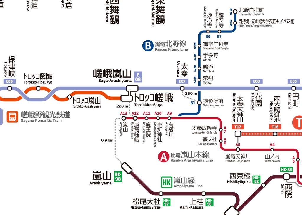 京都府鉄道路線図(デジタル版)