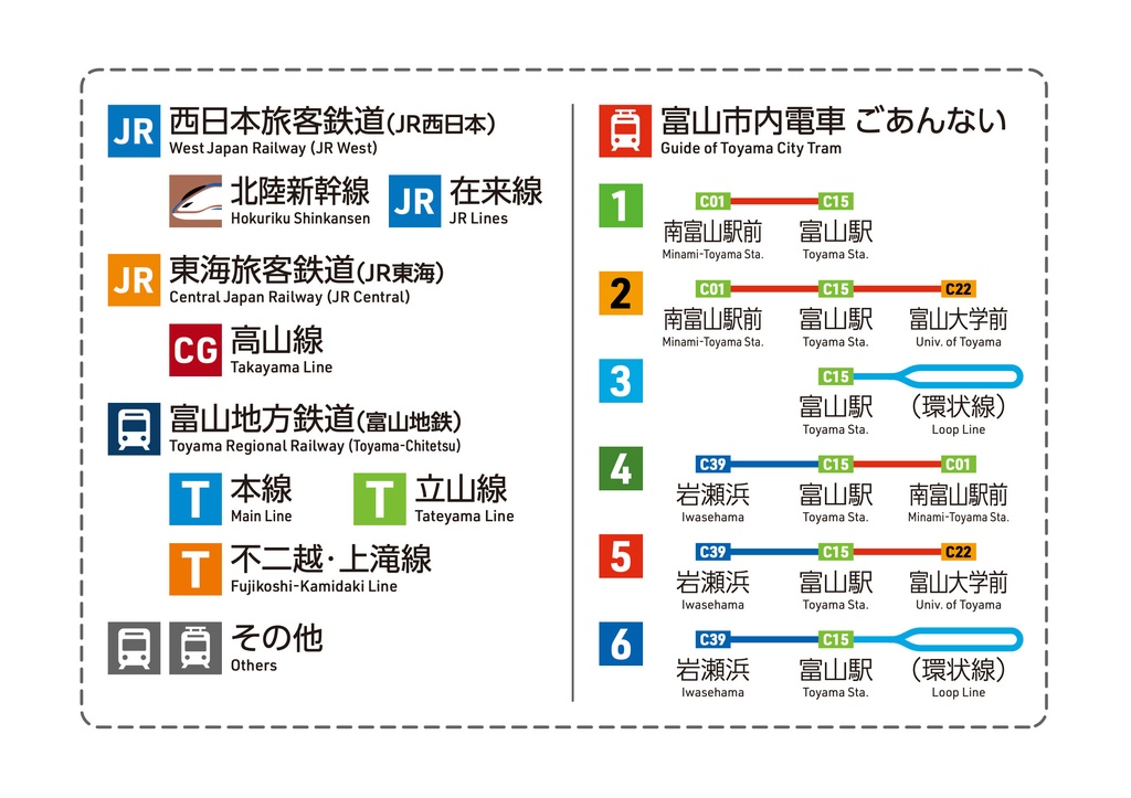 富山県鉄道路線図(デジタル版)