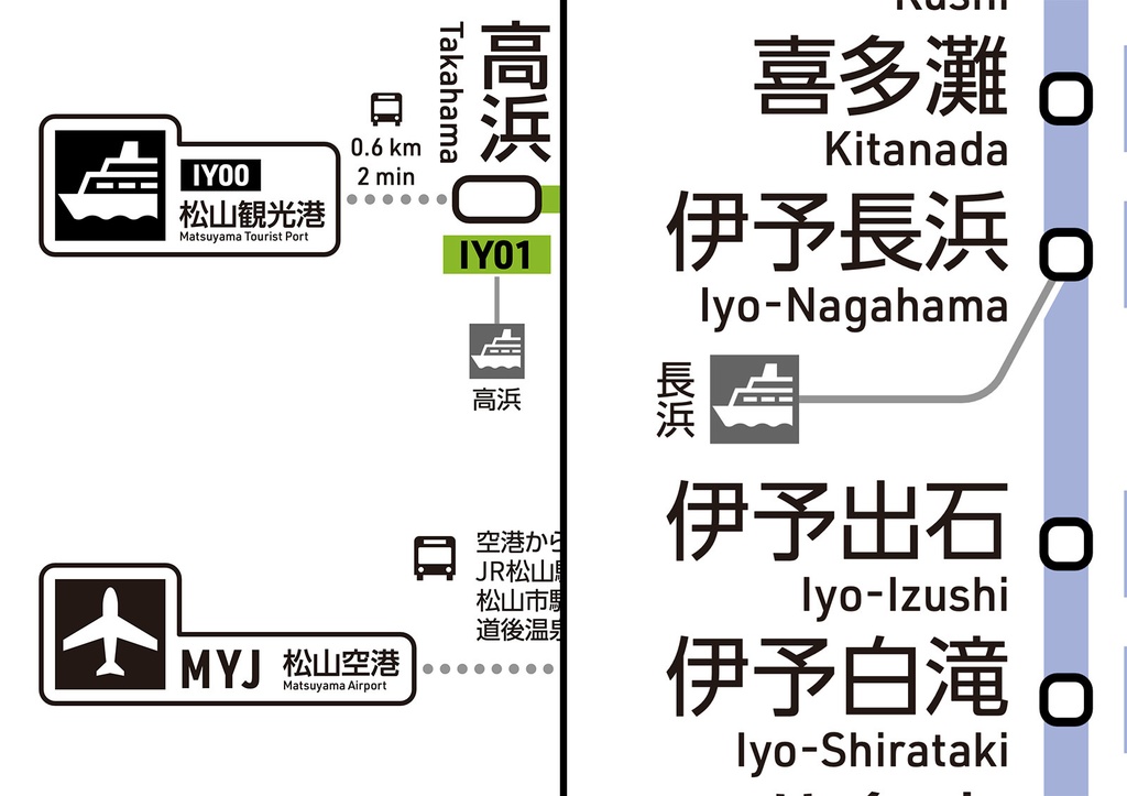 愛媛県鉄道路線図(デジタル版)