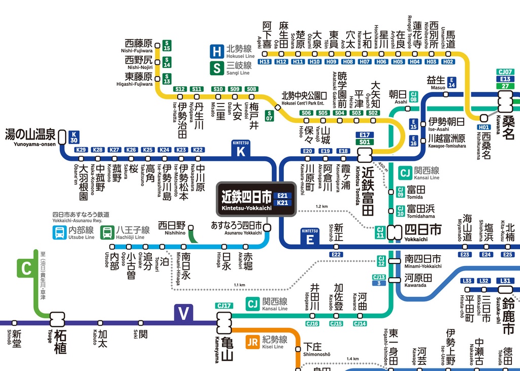 三重県鉄道路線図(デジタル版)