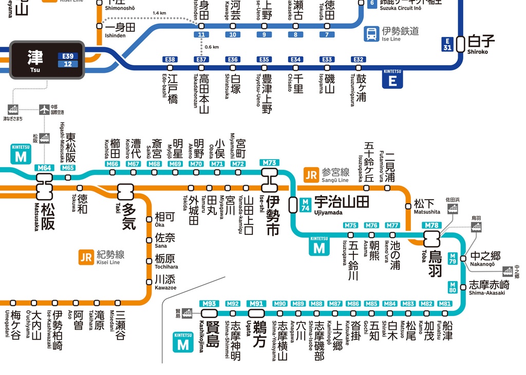 三重県鉄道路線図(デジタル版)