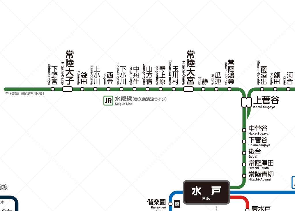 茨城県鉄道路線図(デジタル版)
