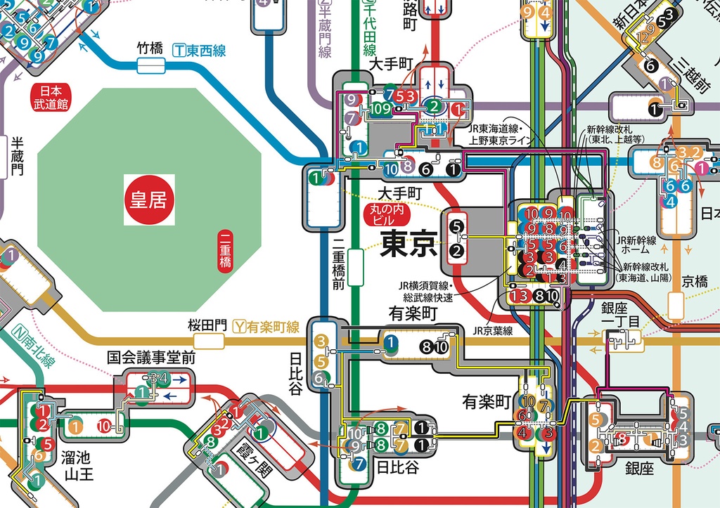 Metatex 地下鉄のりかえ楽々マップ（東京／デジタル版）