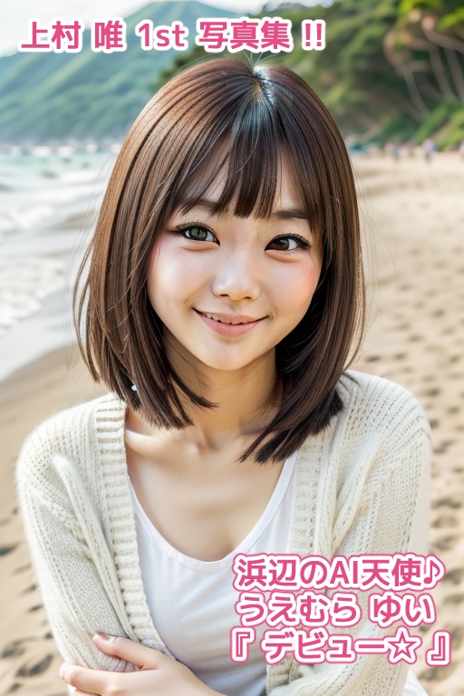浜辺のAI天使 上村 唯 1st 写真集 『 デビュー☆ 』